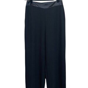 Gibson x Hi Sugarplum! High Waist Wide Leg Black Holiday Pants Petite Medium